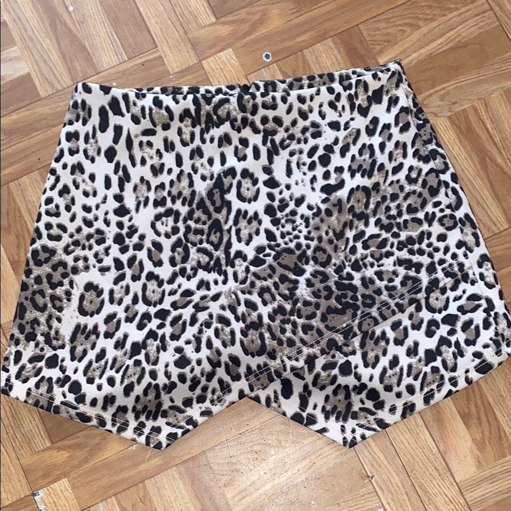 Leopard Print skort